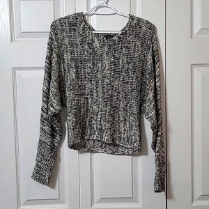 Sparkle & Fade Black & White Sweater, Small, EUC